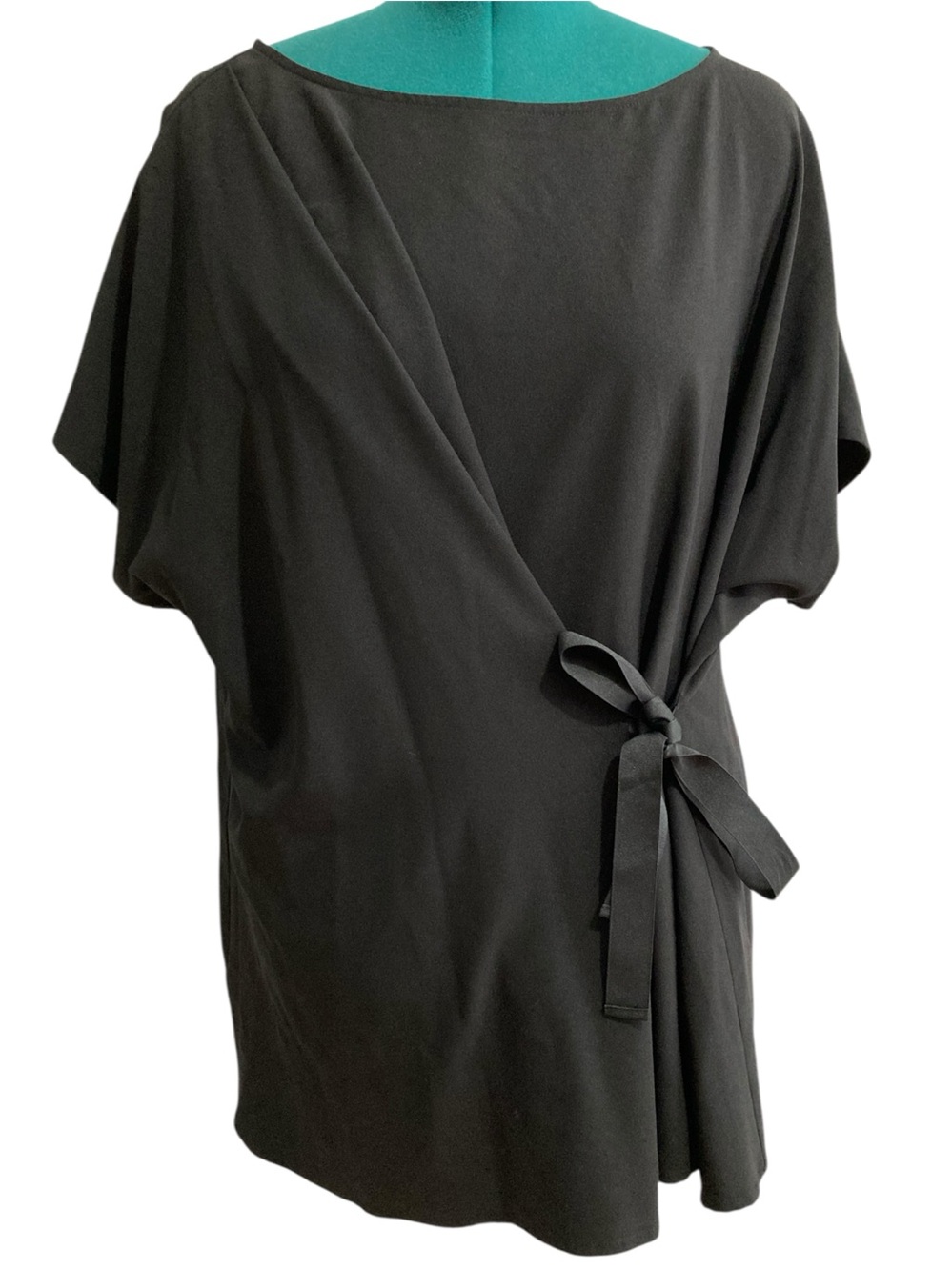 Lane Bryant Tie Waist Faux Wrap Crossover Blouse